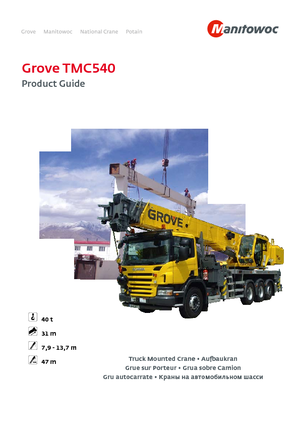 Truck Cranes Grove TMC540