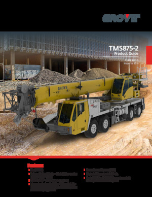 Truck Cranes Grove TMS875-2
