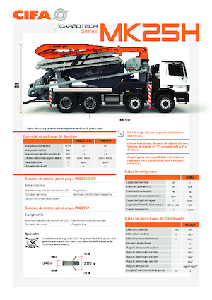 Truck Mixer Pumps CIFA MK25H