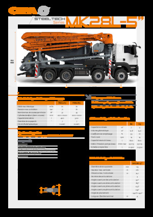 Truck Mixer Pumps CIFA MK28L-5