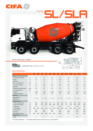 Truck Mixers CIFA SLA 10