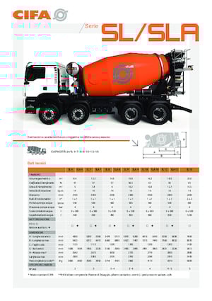 Truck Mixers CIFA SLA 10