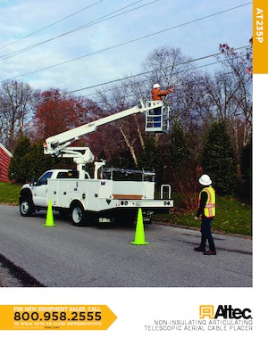 Trailer Mounted Articulating Boom Lifts Altec AT235P