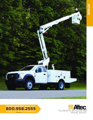 Trailer Mounted Articulating Boom Lifts Altec AT40G
