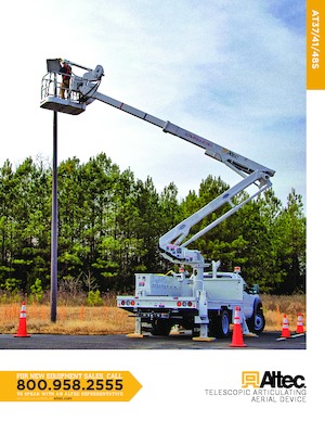 Trailer Mounted Articulating Boom Lifts Altec AT48S