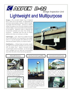 Römork Üstü Mafsallı Bomlu Vinçler Aspen Aerials  B-32