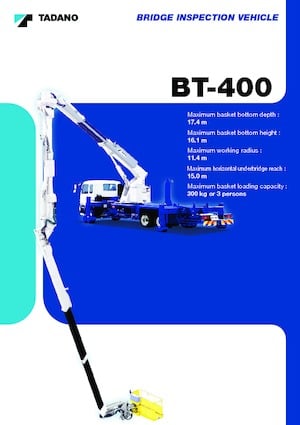 Trailer Mounted Articulating Boom Lifts Tadano BT-400
