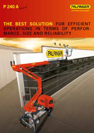 Trailer Mounted Articulating Boom Lifts Palfinger P 240 A