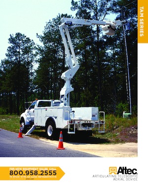 Trailer Mounted Articulating Boom Lifts Altec TA41M