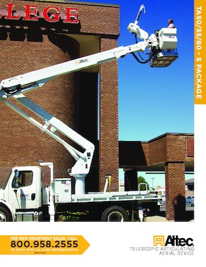 Trailer Mounted Articulating Boom Lifts Altec TA50S