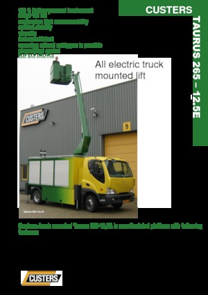 Römork Üstü Mafsallı Bomlu Vinçler Custers Taurus 265-12,5E