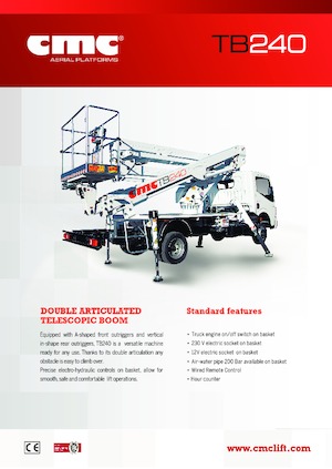 Römork Üstü Mafsallı Bomlu Vinçler CMC TB240