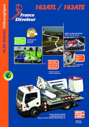 Araç Üstü Teleskopik Bomlu Vinçler France Elévateur 162ATL