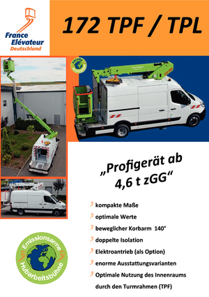 Araç Üstü Teleskopik Bomlu Vinçler France Elévateur 172 TPF