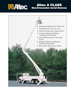 Trailer Mounted Articulating Boom Lifts Altec A65