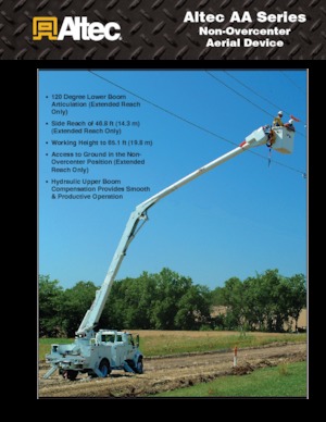 Trailer Mounted Articulating Boom Lifts Altec AA50