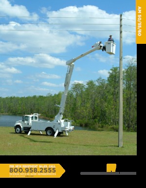 Trailer Mounted Articulating Boom Lifts Altec AM50