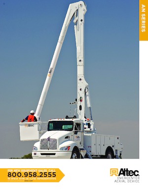 Trailer Mounted Articulating Boom Lifts Altec AN46-OC