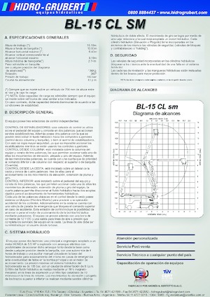Trailer Mounted Articulating Boom Lifts Hidro-Grubert BL 15CL
