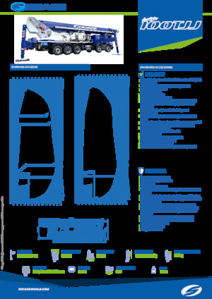 Araç Üstü Teleskopik Bomlu Vinçler Socage forSte 100TJJ