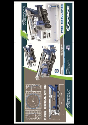 Truck Mounted Telescopic Boom Lifts Socage forSte 75 TJJ