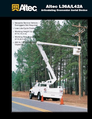 Römork Üstü Mafsallı Bomlu Vinçler Altec L42A