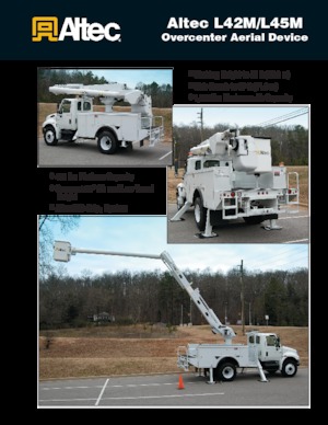 Römork Üstü Mafsallı Bomlu Vinçler Altec L45M