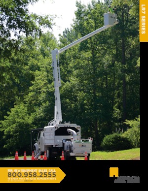 Trailer Mounted Articulating Boom Lifts Altec LR760-E70