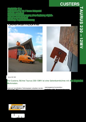 Römork Üstü Mafsallı Bomlu Vinçler Custers Taurus 230- 12MV