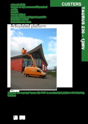 Trailer Mounted Articulating Boom Lifts Custers Taurus 230- 12MV
