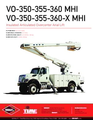 Römork Üstü Mafsallı Bomlu Vinçler Versalift VO-355-XMHI