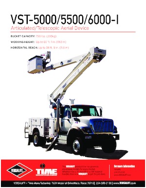 Trailer Mounted Articulating Boom Lifts Versalift VST-5000-I