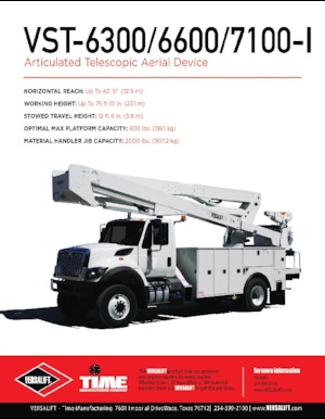 Römork Üstü Mafsallı Bomlu Vinçler Versalift VST-6600-I