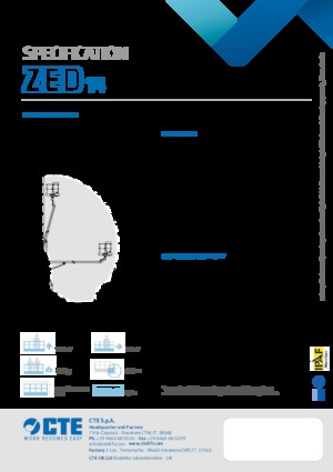 Trailer Mounted Articulating Boom Lifts CTE ZED 14