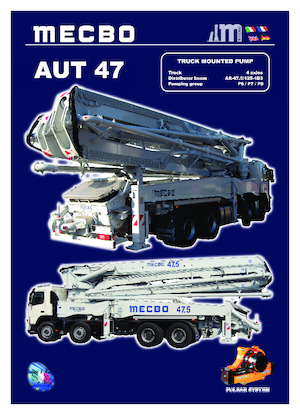 Kamyona monte beton pompaları Mecbo AUT 47 P6.110