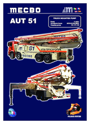 Kamyona monte beton pompaları Mecbo AUT 51 P6.110