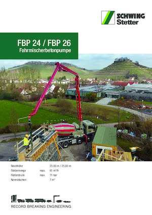 Truck-mounted Concrete Pumps SCHWING-Stetter FBP 24
