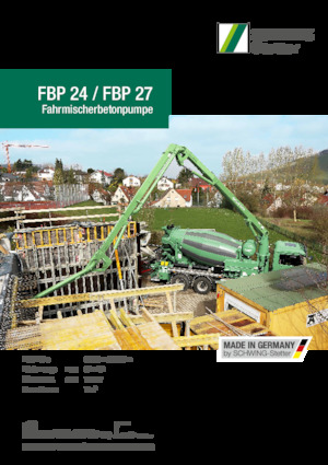 Kamyona monte beton pompaları SCHWING-Stetter FBP 27