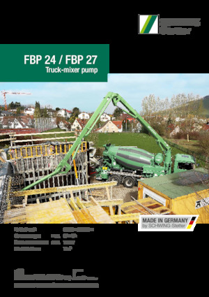 Kamyona monte beton pompaları SCHWING-Stetter FBP 27