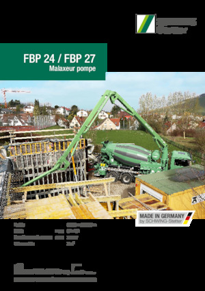 Kamyona monte beton pompaları SCHWING-Stetter FBP 27