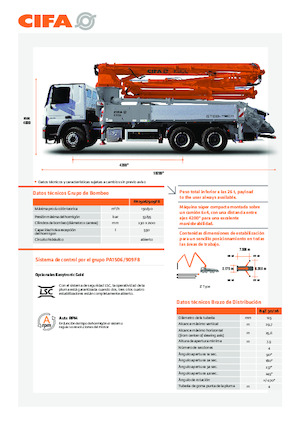 Truck-mounted Concrete Pumps CIFA K30L 