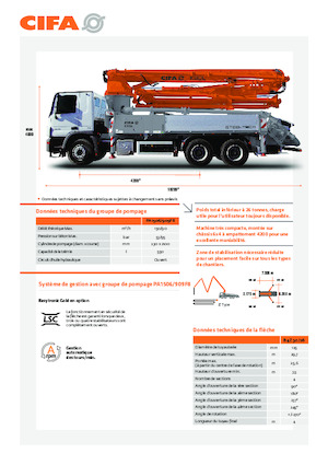 Truck-mounted Concrete Pumps CIFA K30L 