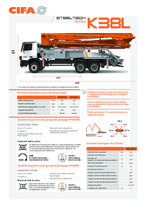 Kamyona monte beton pompaları CIFA K38L