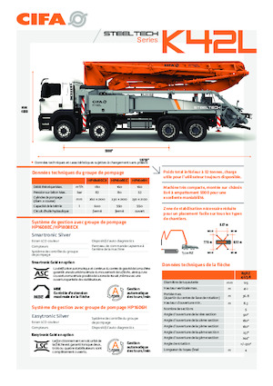 Truck-mounted Concrete Pumps CIFA K42L