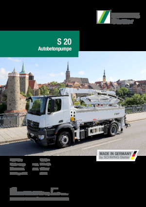 Truck-mounted Concrete Pumps SCHWING-Stetter S 20