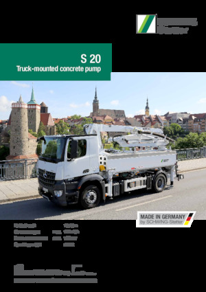 Truck-mounted Concrete Pumps SCHWING-Stetter S 20