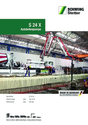 Truck-mounted Concrete Pumps SCHWING-Stetter S 24 X