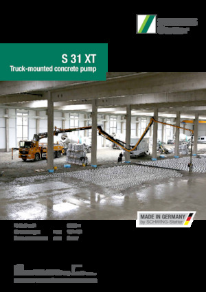 Kamyona monte beton pompaları SCHWING-Stetter S 31 XT