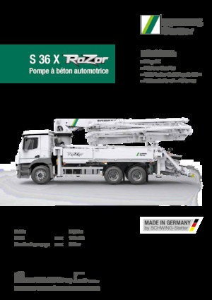 Truck-mounted Concrete Pumps SCHWING-Stetter S 36 X RaZor