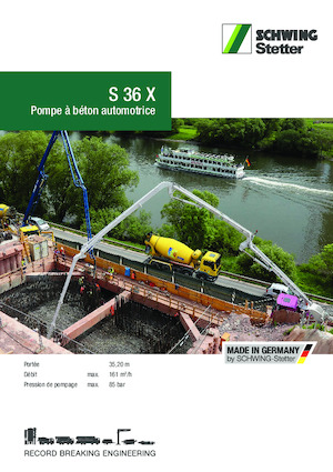 Kamyona monte beton pompaları SCHWING-Stetter S 36 X